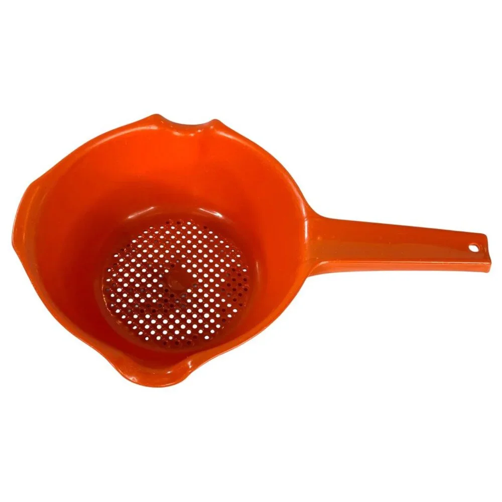 Vintage Rubbermaid Strainer Orange 2 Spout Handle Colander Retro Kitchen Pasta‎